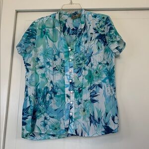 Floral Button-Up Blouse
